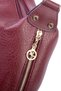 Women's Stylish Braided Shoulder Bag and Crossbody Bag, Burgundy Victoria - 3