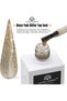 Disco Yuki Crystal Diamond Glow Top Coat, UV/LED Gel Polish, Long-Lasting No Wipe Glitter Finish, Chip-Resistant, 15ml Nail Shine for Natural & Acrylic Nails (2: Champagne Gold Glitter, 15ml) - 3