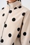 Women's Polka Dot Zipper Jacket in Stone - 5