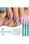 Nail Art Brushes Set Nail Art Liner Brush and Nail Dotting Pen Gel Polish Painting Tools For Nail Art Design (7mm, 9mm, 11mm | | (SET) - 7