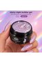Global Fashion Starry Night Builder Gel for Nails 15g, Holographic Glitter Nail Extension Gel with Sparkling Flakes, Self Levelling UV LED Builder Gel for Nail Art, Overlays & Strengthening, 02 - 2