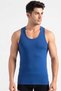 10-Pack Cobalt 100% Cotton Jersey Classic Men's Tank Top - Gingham Pattern, Comes with a Free Unisex Band - 3