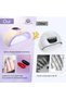GLOBAL FASHION 368W UV LED Nail Lamp for Gel Nails, 2-in-1 365+405nm Nail Dryer with Smart Sensor, LCD Display, Multiple Timers & Removable Base, Home & Salon, ZY-D14 - 7