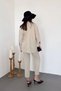 Women's Beige Washed Shirt and Pants Set - 5