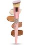 Rose Gold Makeup Brush Set - Foundation & Concealer Blending Brushes - Ultra-Soft Synthetic Vegan Bristles for Flawless Makeup Application - Professional Quality for Liquid, Cream, Powder Makeup