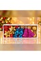 Set of 24 Colorful Sugar Star and Assorted-Shaped Christmas Tree Ornaments, Box 20x8 cm