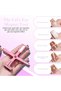 5-in-1 Multi-Functional Cat Eye Nail Magnet Tool - Strong Magnetic Power with T-Shape, Round, Square, Splice & Flower Heads to Create 3D Cat Eye, Cross, Halo and Flower Effects for Gel Polish (Pink) - 5