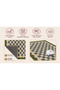 ETA Woven Rug with Wavy Border and Plaid Pattern eta4459 - 5