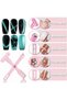 5-in-1 Multi-Functional Cat Eye Nail Magnet Tool - Strong Magnetic Power with T-Shape, Round, Square, Splice & Flower Heads to Create 3D Cat Eye, Cross, Halo and Flower Effects for Gel Polish (Pink) - 7