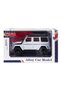 Boxed 1:32 Pull-Back Off-Road Metal Jeep with Lights and Sounds - White