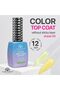 Color Top Coat Diamond 12ml – HEMA & TPO Free No Wipe Gel Top Coat, 09 - 6