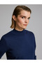 Navy Blue Slim Fit Basic Sweater 50333922-VR033 - 3