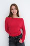 Kayık Yaka Basic Blouse B1888