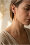 Handmade Dangle Earrings with Natural Stone Chips—Special Design - 2