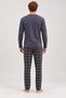 Men's 6500-2 Long-Sleeve 100% Cotton Pajama Set