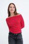 Kayık Yaka Basic Blouse B1888 - 2