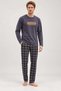Men's 6500-2 Long-Sleeve 100% Cotton Pajama Set - 2