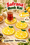 Set of 4 Lemon-Patterned Coasters, 10 cm, for Coffee and Tea Cups—Colorful Table Setting Accessory - 6