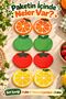 Set of 8 Fruit-Patterned Coasters: Strawberry, Lemon, Orange, Apple, and Coffee Cup Coasters—Table Accessories - 2