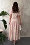 Women's Pink Shirt, Corset-Style Skirt, Lined Viscose Set - 5
