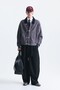 Sweatshirt with Metal-Embellished Button Closure