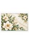 White Floral Print Tempered Glass Cutting Board, 35x25 cm, 4 mm - 3