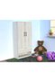 Wardrobe with 1 Doors, and Open Shoe Rack, Hanging Rod and 2 Compartments, Wooden Closet Storage Cabinet for Bedroom, Living Room - Cascina Pine - 4