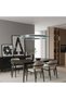 Black Ceiling Chandelier - Round 80 cm - 4