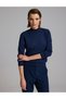 Navy Blue Slim Fit Basic Sweater 50333922-VR033 - 2