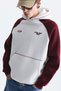 Color Blocked Kangaroo Pocket Hooded Sweatshirt - 4