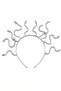 Halloween Silver Medusa Snake-Motif Hair Crown—Headpiece for Halloween Costumes and Parties - 7