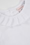 Collarless Plain Blouse, Ages 2–6, White - 3