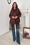 Women's Brown Fringed Suede Jacket - 3