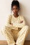 Soft-Textured Winter Knit Pajama Set with Yellow Lemon Print 8086 - 2