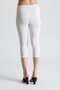 Set of 3 Women's Modal-Elastane Cotton Below-the-Knee Short Capri Leggings - Comes with a Free Gingham Band - 8