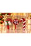Set of 12 Christmas Tree Hanging Ornaments – Candy Cane and Lollipop Shapes, 18 x 14 cm, Decorative Christmas Tree Ornaments - 2