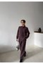 Women's Shirt with Bead Embroidery on Front, Standard Pants Size Suit