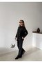 Women's Shirt with Bead Embroidery on Front, Standard Pants Size Suit - 3