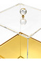 Small Clear Plexiglass Wedding Trousseau Box, 24x24x24 cm, with Gold Embroidery—Engagement, Wedding, and Bride & Groom Gift Box, Includes a Prayer Counter and Prayer Beads - 7