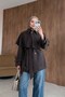 Alin Pelerin Trench Coat, Brown - 3