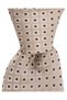 Beige Silk Tie with Brown Pattern – 8 cm wide - 6