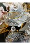 BOHEMIA CRYSTAL 6-PIECE SET OF SQUARE-CUT ICE CREAM BOWLS / MULTI-PURPOSE SERVING BOWLS, 200 ML - 8