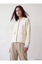 Peak New Season Beige Shirt-Style Collar Women's Jacket.