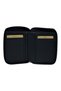 Mini Unisex Genuine Leather Sports Wallet with Zipper Closure and Snap Button, Black - 5