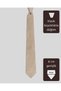Beige Silk Tie with Brown Pattern – 8 cm wide - 4