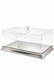 Large Clear Plexiglass Wedding Trousseau Chest, Silver, 55x35x24 cm—Engagement, Wedding, Bride and Groom Gift Box with Prayer Beads Included - 4