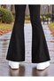 Flared Leggings with Brushed Inside Ruffles—Winter Girls' Casual, Comfortable for Everyday Wear - 4