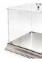 Small Clear Plexiglass Wedding Trousseau Box, 24x24x24 cm, Silver Color—Engagement, Wedding, Bride and Groom Gift Box, Includes a Prayer Counter and Prayer Beads - 4