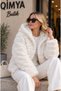 Women's Plush-Lined, Reversible, Puffer Short Jacket - 2