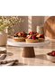 Natural Marble Cake Stand, Wooden-Legged Cake Stand, Marble Serving Platter, Marble Cheese Plate 25 cm - 3